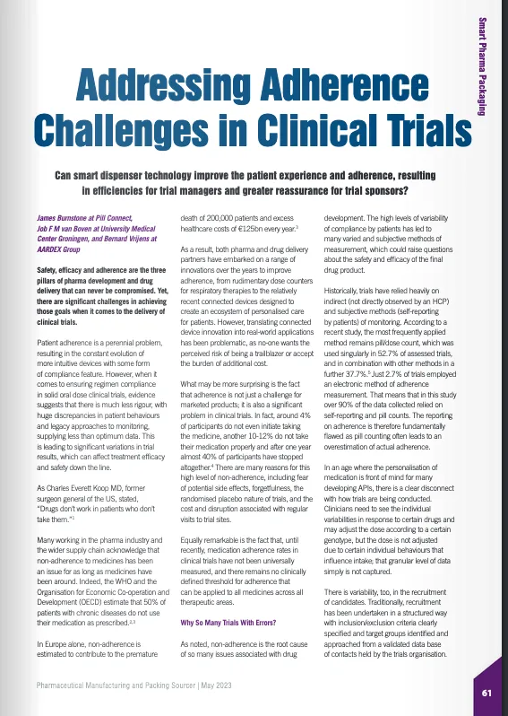 Addressing Adherence Challenges in Clinical Trials