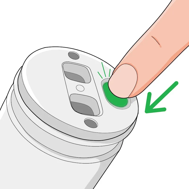 Push the button to request a pill.
